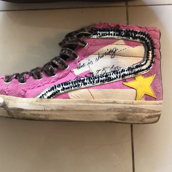 Golden Goose side woman’s size 38 mid top. “You always make me happy” - Picture 3 of 12